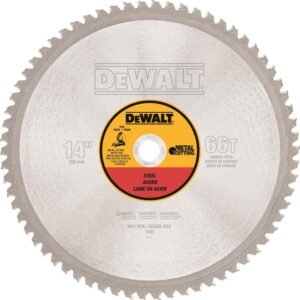 DEWALT 14in 66T Heavy Gauge Ferrous Metal Cutting Saw Blade 1in Arbor