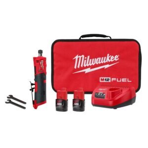 Milwaukee M12 FUEL Straight Die Grinder 2 Battery Kit