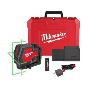 Milwaukee Green Beam Laser Cross Line Plumb Point USB Rechargeable