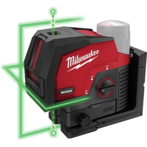 Milwaukee M12 Green Beam Laser Cross Line and Plumb Points (Bare Tool)