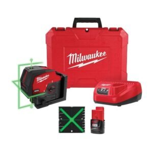Milwaukee M12 Green Beam Laser Kit Cross Line & Plumb Points