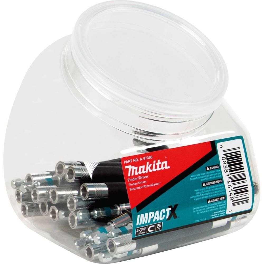 Makita Impact X 4-3/4 Finder/Driver 25/pk Jar