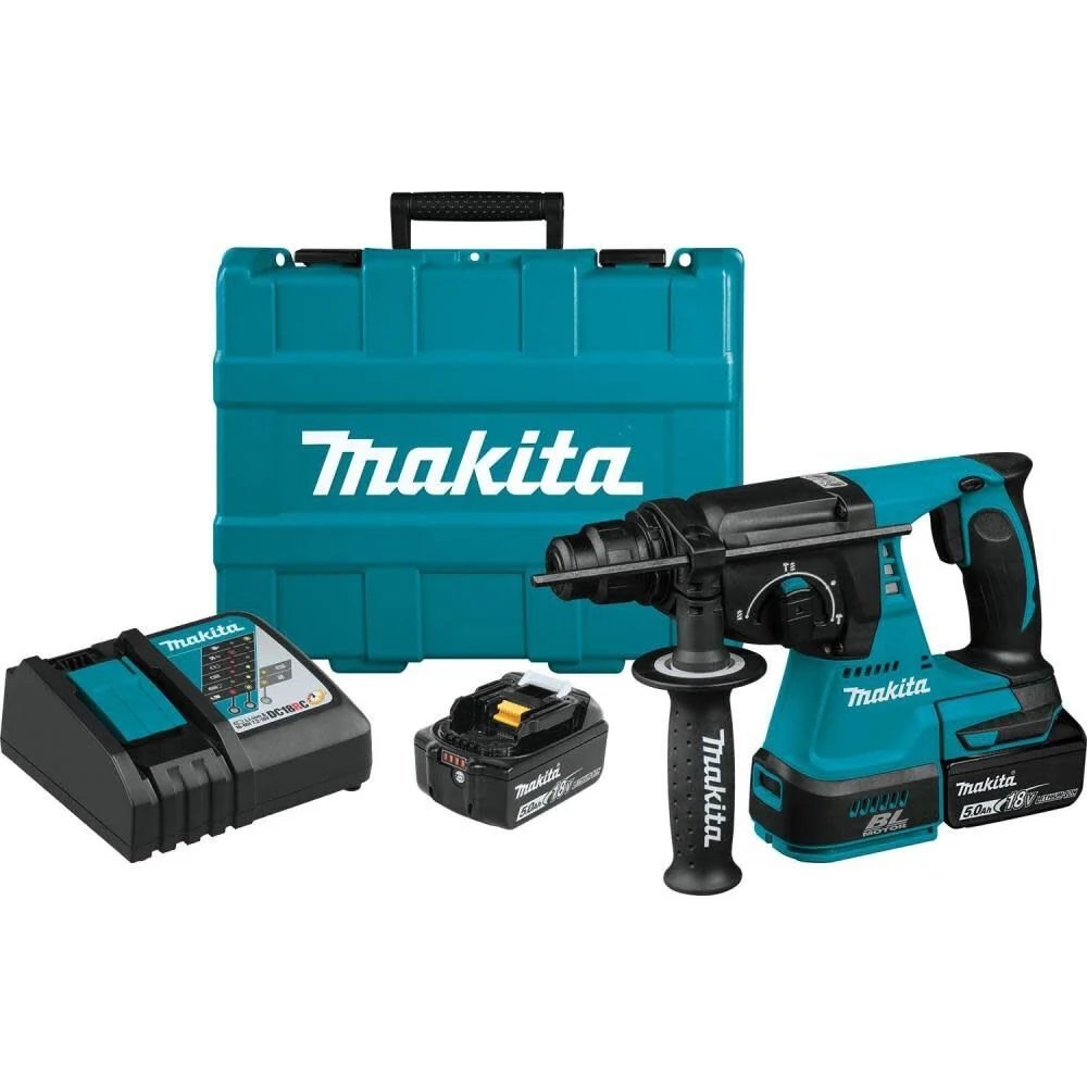 Makita 18V LXT Lithium-Ion Brushless Cordless 1 In. Rotary Hammer Kit (5.0Ah)