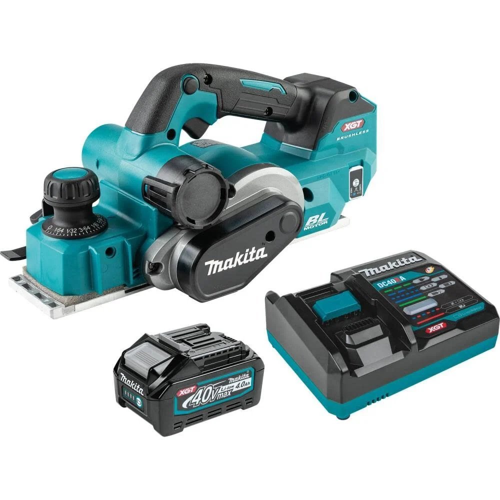 Makita 40V max XGT Cordless 3 1/4in Planer Kit AWS Capable