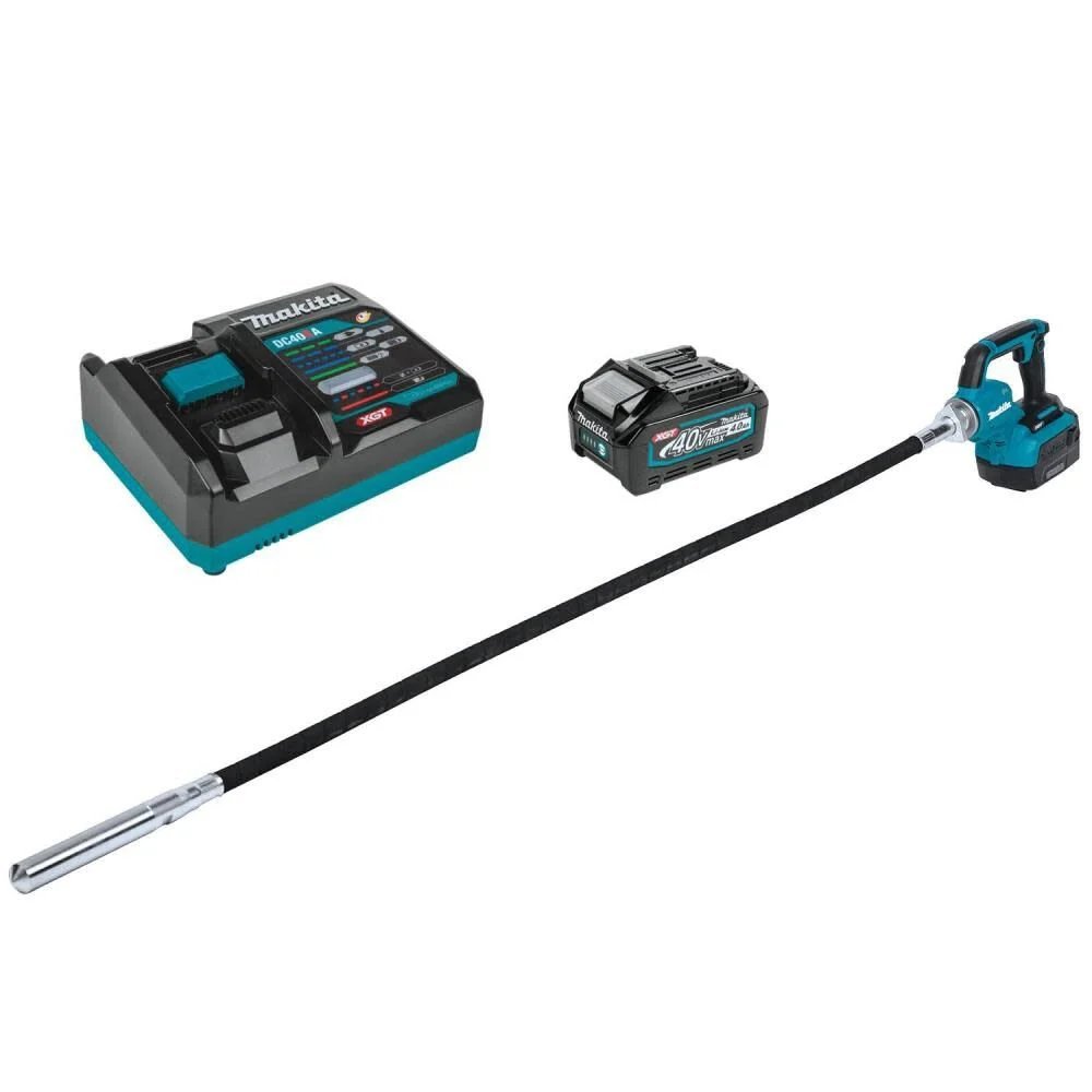 Makita 40V max XGT 5 1/2 ft Concrete Vibrator 4Ah Kit