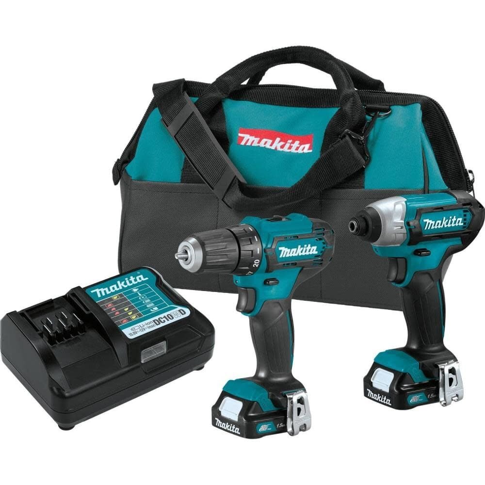 Makita 12V max CXT Lithium-Ion Cordless 2-Pc. Combo Kit (1.5Ah)