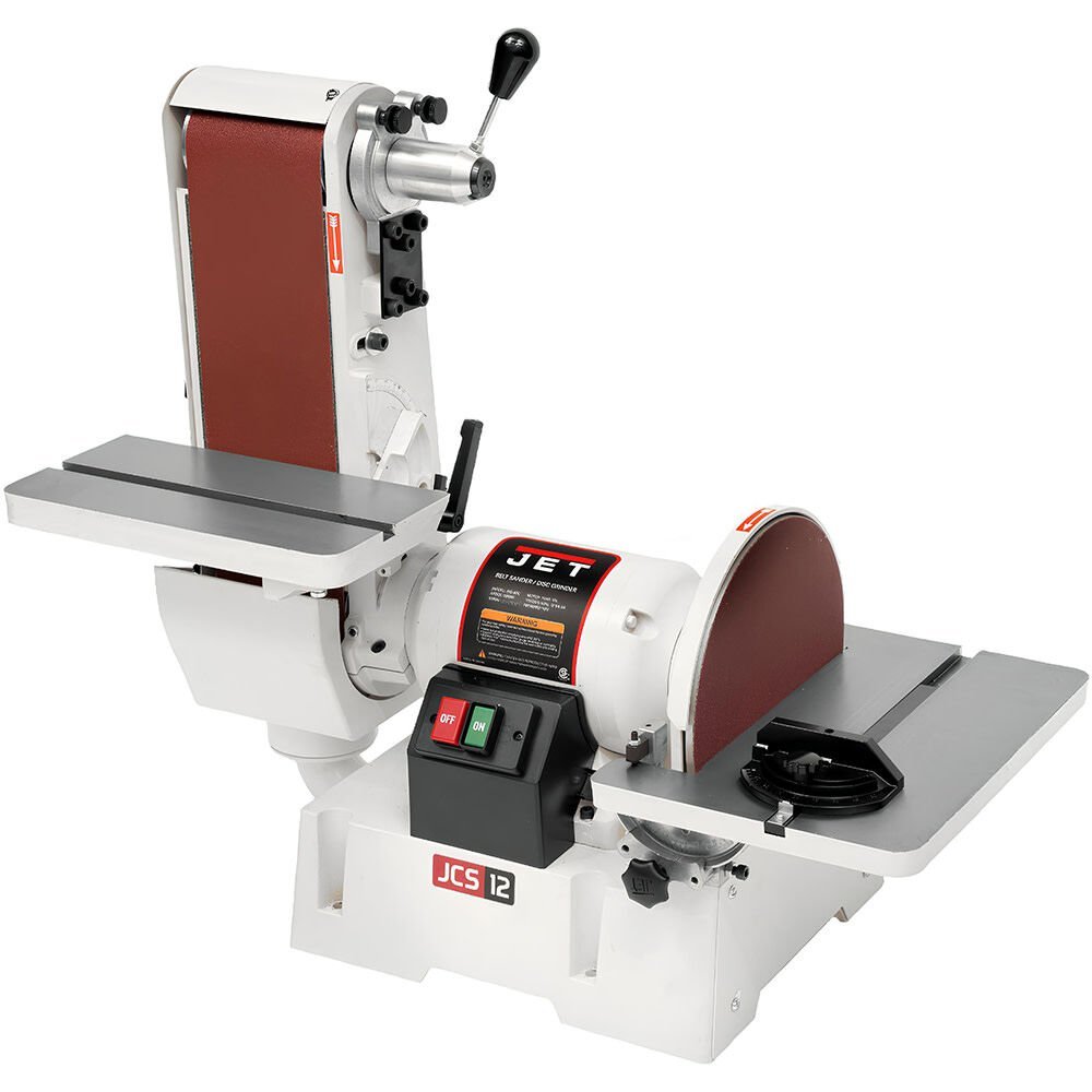 JET JSG-6DC 6 In. x 48 In. Belt / 12 In. Disc Sander 1-1/2 HP 1Ph 115/230 V