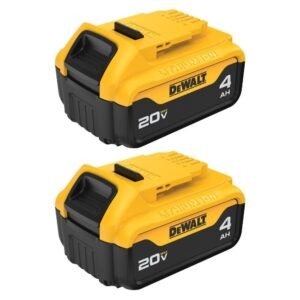 DEWALT 20V MAX 20V 4Ah Lithium Ion Power Tool Battery Pack with Fuel Indicator (2 Pack)