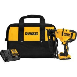 DEWALT 20 V MAX 16 Gauge Angled Cordless Finish Nailer Kit
