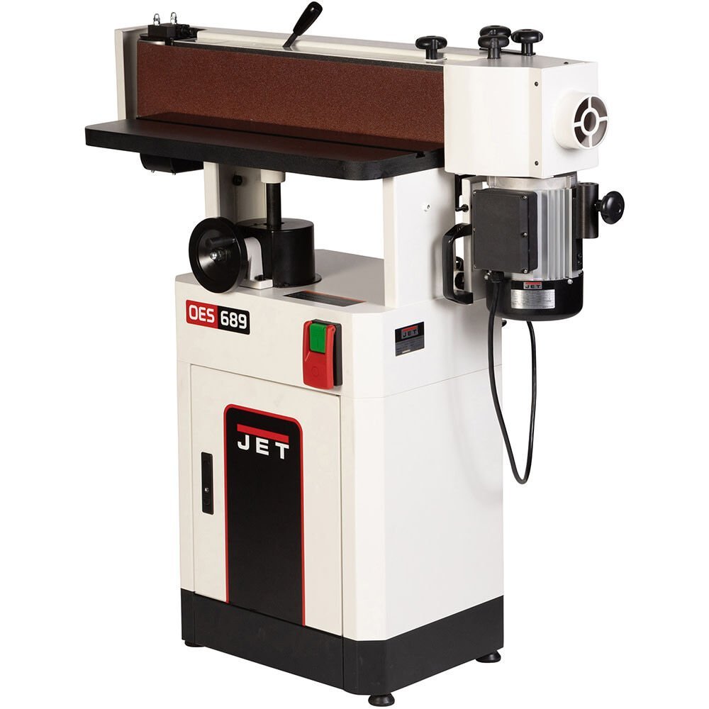 JET Black 6 Inch x 89 Inch Oscillating Belt Edge Sander, 1.75HP, 1PH