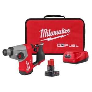 Milwaukee M12 FUEL 5/8 Inch SDS Plus Rotary Hammer Kit