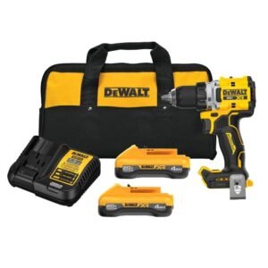 DEWALT 20V MAX XR Brushless Cordless 1/2 Inch Drill/Driver Kit With POWERPACK Batteries
